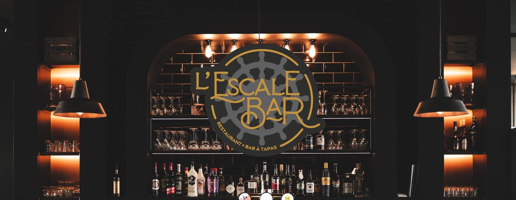 Bar de l'escale bar avec logo